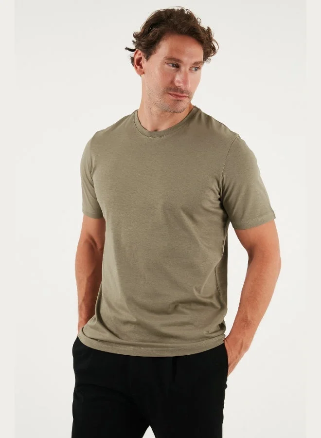 Buratti Buratti Cotton Regular Fit Crew Neck T Shirt Men's T SHIRT 59020204